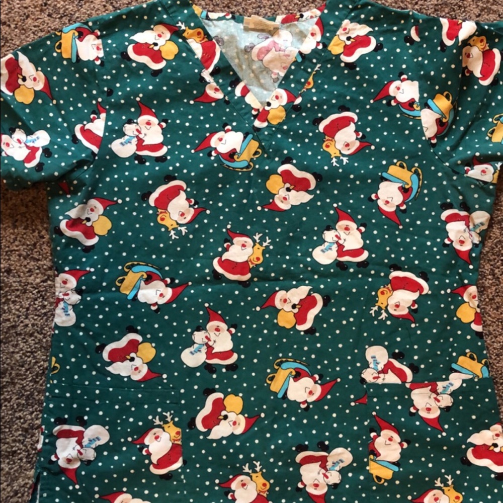 Holiday Scrub Tops